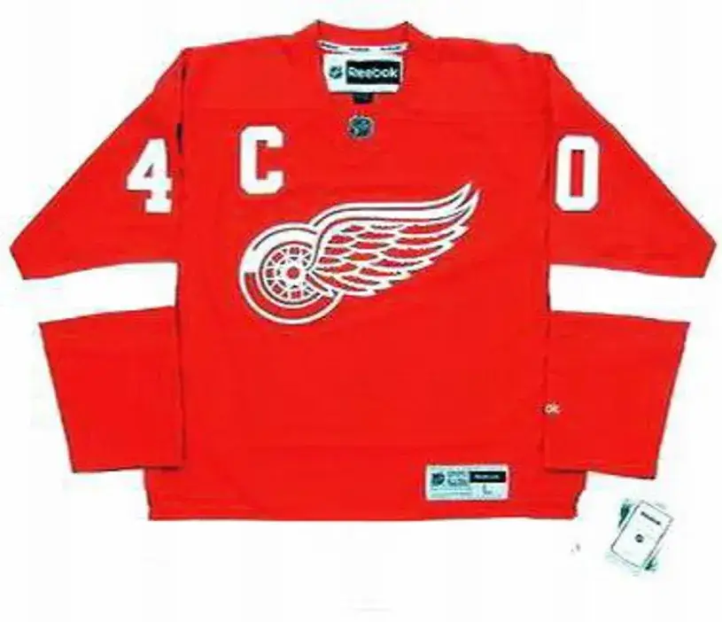 HENRIK ZETTERBERG Detroit Red Wings 2015 REEBOK Throwback NHL Hockey Jersey