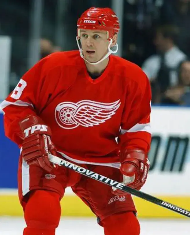 IGOR LARIONOV Detroit Red Wings 2002 Away CCM Throwback Hockey Jersey 