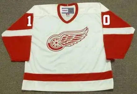 JIMMY CARSON Detroit Red Wings 1990 Home CCM Throwback NHL Hockey Jersey