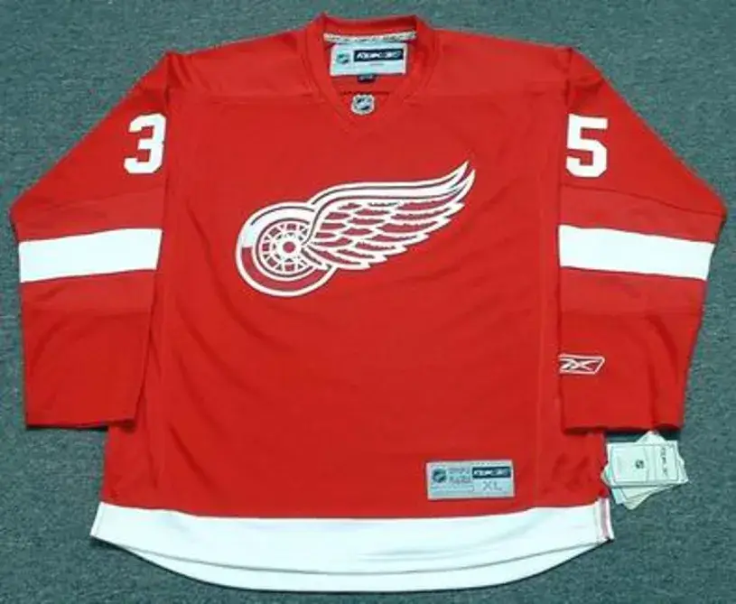 JIMMY HOWARD Detroit Red Wings 2015 REEBOK Throwback Home NHL Hockey Jersey