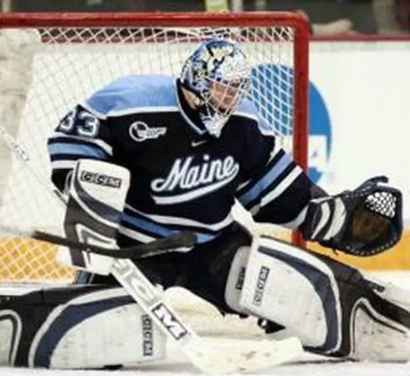 JIMMY HOWARD Maine Black Bears 2004 Throwback NCAA Hockey Jersey 