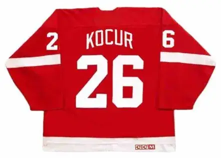 JOEY KOCUR Detroit Red Wings 1989 Away CCM Throwback NHL Hockey Jersey 