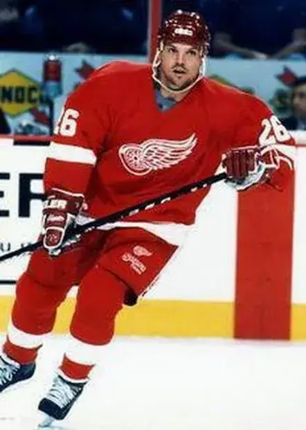 JOEY KOCUR Detroit Red Wings 1989 Away CCM Throwback NHL Hockey Jersey 