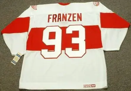 JOHAN FRANZEN Detroit Red Wings 1920’s CCM Vintage Throwback NHL Hockey Jersey 