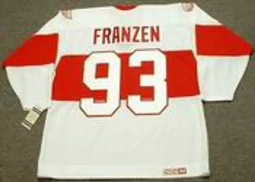 JOHAN FRANZEN Detroit Red Wings 1920’s CCM Vintage Throwback NHL Hockey Jersey 