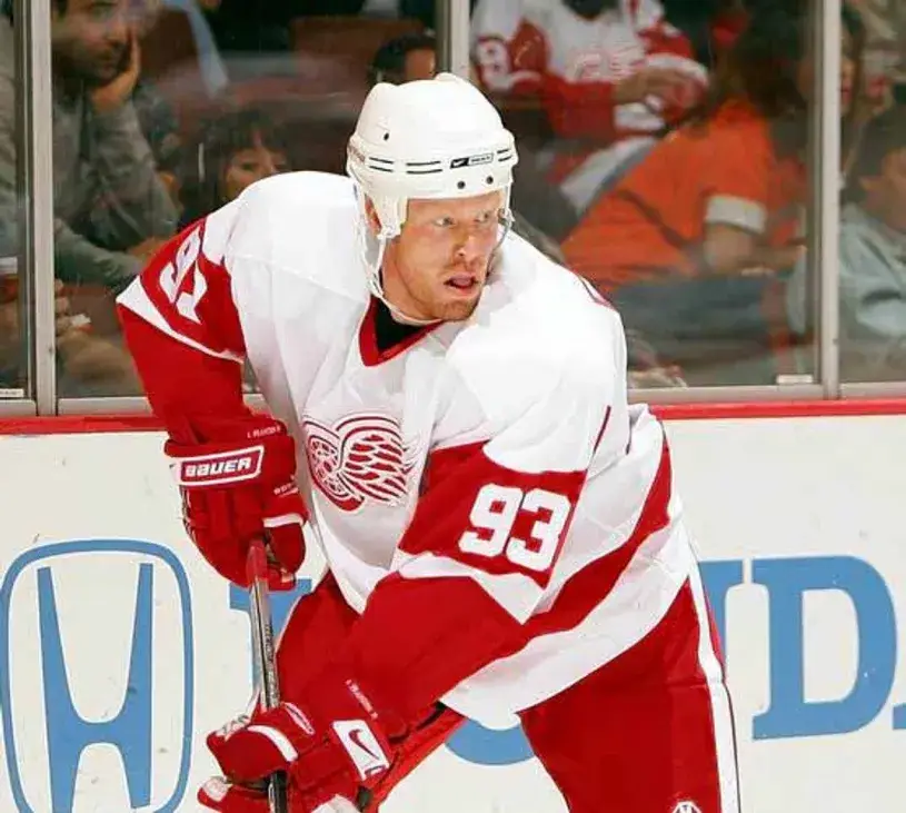 JOHAN FRANZEN Detroit Red Wings 2006 Away CCM Throwback NHL Hockey Jersey 