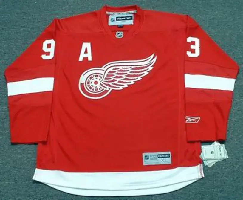 JOHAN FRANZEN Detroit Red Wings 2010 REEBOK Throwback Home NHL Hockey Jersey