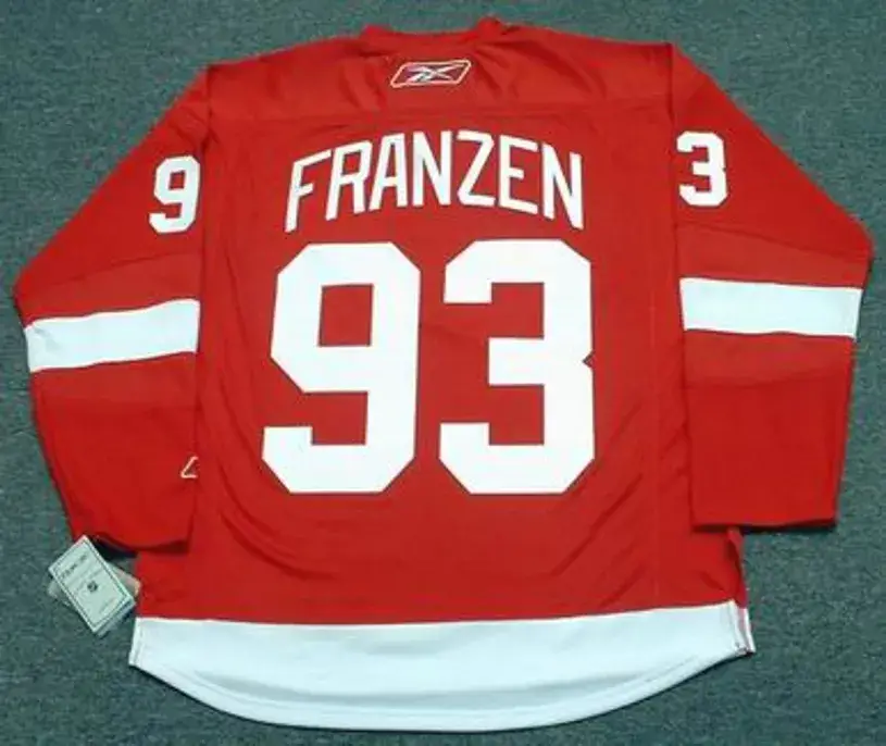 JOHAN FRANZEN Detroit Red Wings 2010 REEBOK Throwback Home NHL Hockey Jersey 