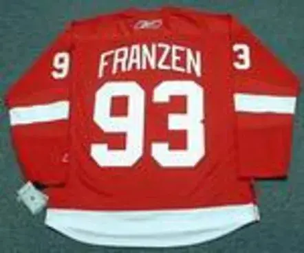 JOHAN FRANZEN Detroit Red Wings 2010 REEBOK Throwback Home NHL Hockey Jersey 