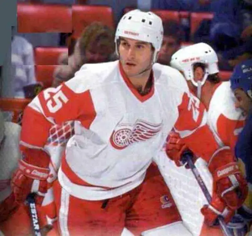 JOHN OGRODNICK Detroit Red Wings 1985 CCM Vintage Throwback NHL Hockey Jersey 
