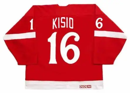 KELLY KISIO Detroit Red Wings 1982 CCM Vintage Throwback NHL Hockey Jersey 