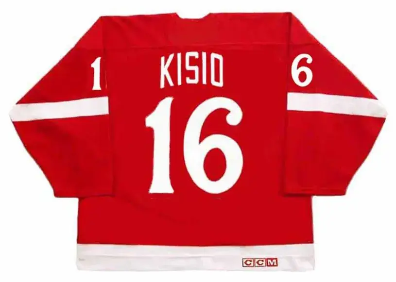 KELLY KISIO Detroit Red Wings 1982 CCM Vintage Throwback NHL Hockey Jersey 