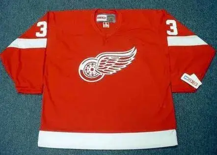 KRIS DRAPER Detroit Red Wings 2002 Away CCM Throwback Hockey Jersey