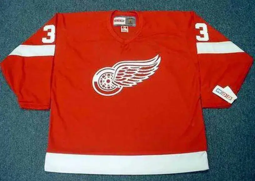KRIS DRAPER Detroit Red Wings 2002 Away CCM Throwback Hockey Jersey