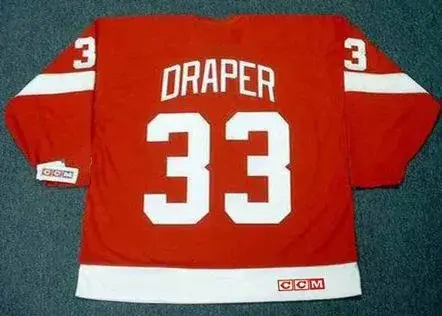 KRIS DRAPER Detroit Red Wings 2002 Away CCM Throwback Hockey Jersey 