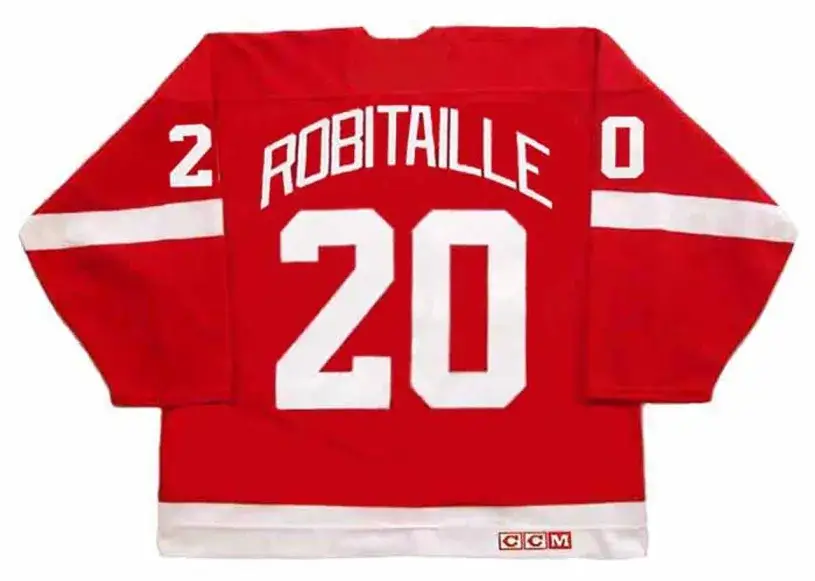 LUC ROBITAILLE Detroit Red Wings 2002 Away CCM Throwback NHL Hockey Jersey 