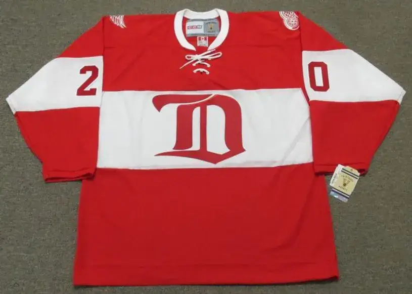 MICKEY REDMOND Detroit Red Wings CCM 2014 “Winter Classic” Alumni Hockey Jersey