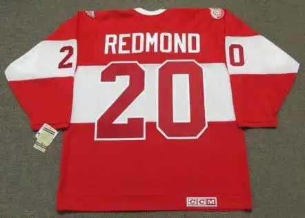 MICKEY REDMOND Detroit Red Wings CCM 2014 “Winter Classic” Alumni Hockey Jersey 