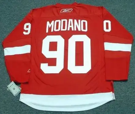 MIKE MODANO Detroit Red Wings 2011 REEBOK Throwback Home NHL Hockey Jersey 