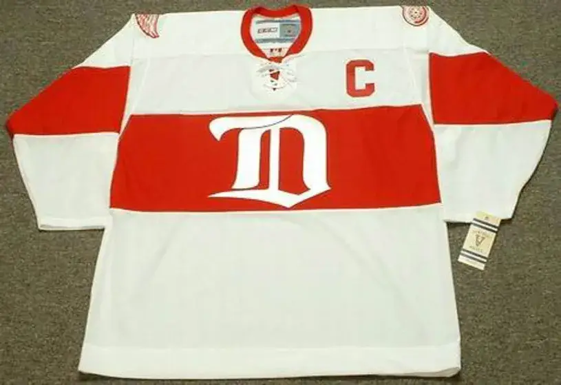 NICKLAS LIDSTROM Detroit Red Wings 1920’s CCM Vintage Throwback NHL Hockey Jersey