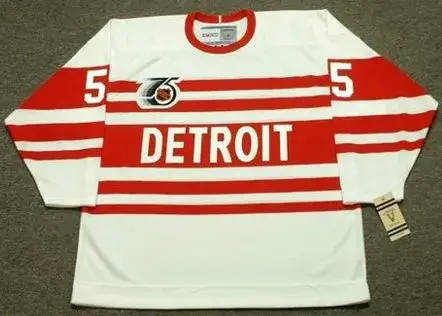 NICKLAS LIDSTROM Detroit Red Wings 1992 CCM Vintage Throwback NHL Hockey Jersey