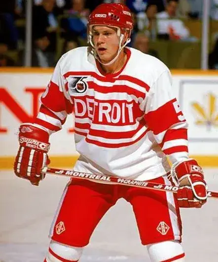 NICKLAS LIDSTROM Detroit Red Wings 1992 CCM Vintage Throwback NHL Hockey Jersey 