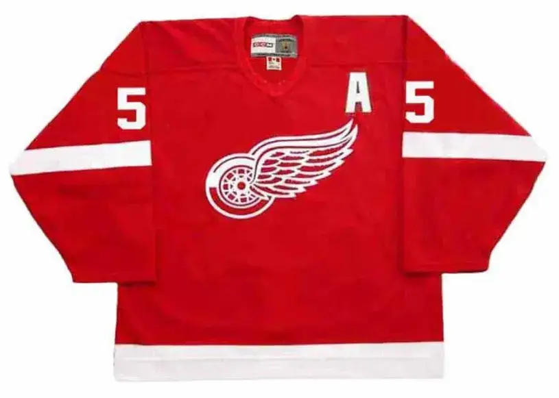 NICKLAS LIDSTROM Detroit Red Wings 2002 Away CCM Throwback Hockey Jersey