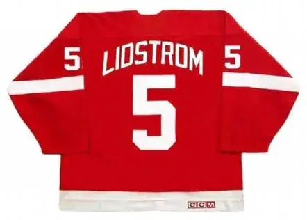 NICKLAS LIDSTROM Detroit Red Wings 2002 Away CCM Throwback Hockey Jersey 