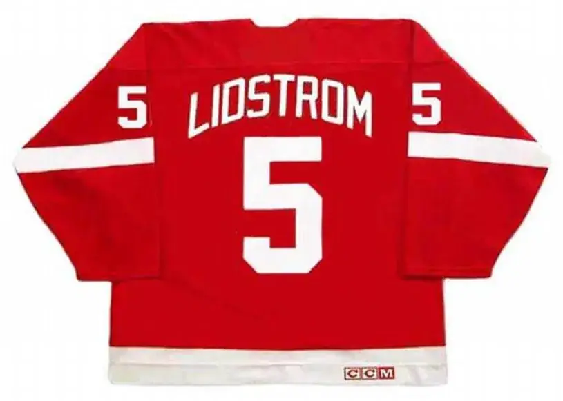 NICKLAS LIDSTROM Detroit Red Wings 2002 Away CCM Throwback Hockey Jersey 