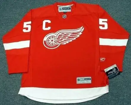 NICKLAS LIDSTROM Detroit Red Wings 2011 REEBOK Throwback Home NHL Jersey
