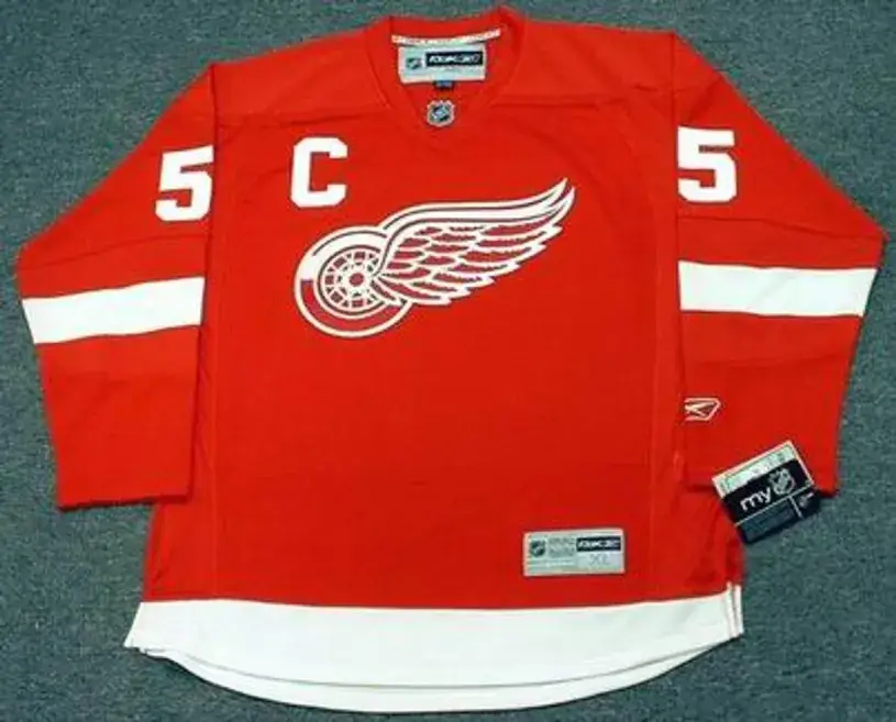 NICKLAS LIDSTROM Detroit Red Wings 2011 REEBOK Throwback Home NHL Jersey
