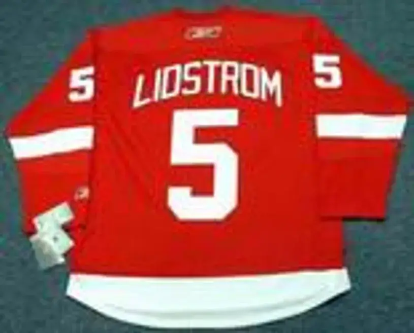 NICKLAS LIDSTROM Detroit Red Wings 2011 REEBOK Throwback Home NHL Jersey 