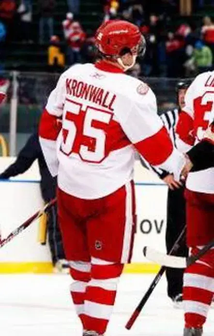 NIKLAS KRONWALL Detroit Red Wings 1920’s CCM Vintage Throwback NHL Hockey Jersey 