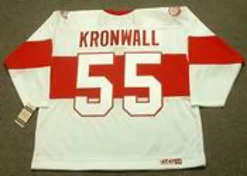 NIKLAS KRONWALL Detroit Red Wings 1920’s CCM Vintage Throwback NHL Hockey Jersey 