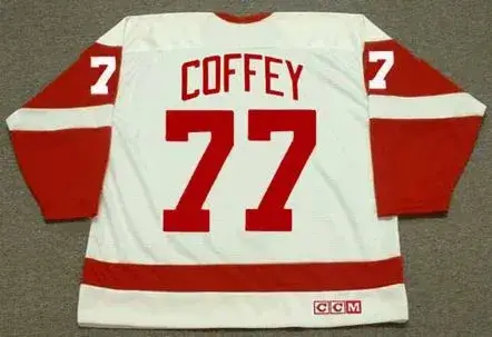PAUL COFFEY Detroit Red Wings 1995 Home CCM Throwback NHL Hockey Jersey 