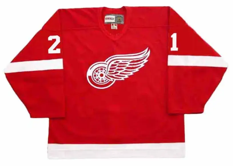 PAUL YSEBAERT Detroit Red Wings 1991 CCM Vintage NHL Hockey Jersey