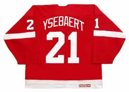 PAUL YSEBAERT Detroit Red Wings 1991 CCM Vintage NHL Hockey Jersey 