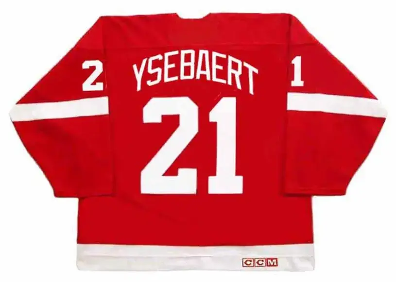 PAUL YSEBAERT Detroit Red Wings 1991 CCM Vintage NHL Hockey Jersey 