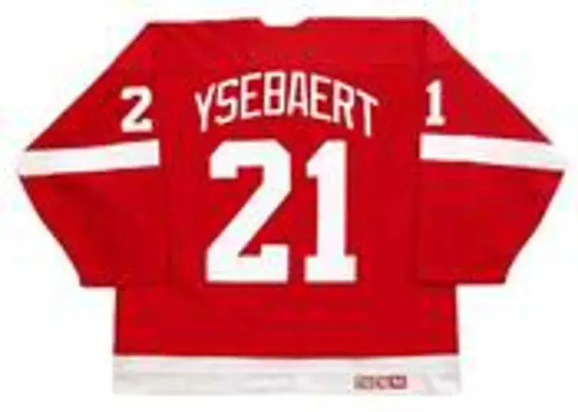 PAUL YSEBAERT Detroit Red Wings 1991 CCM Vintage NHL Hockey Jersey 