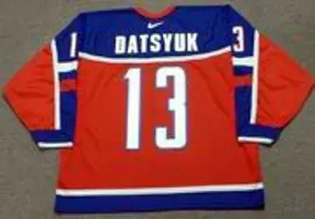 PAVEL DATSYUK 2004 Team Russia Nike Olympic Throwback Hockey Jersey 