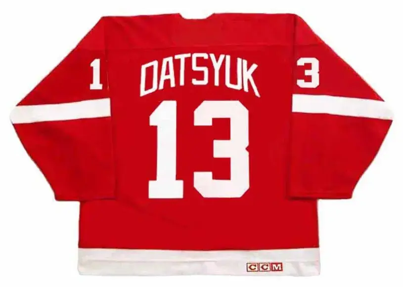 PAVEL DATSYUK Detroit Red Wings 2002 Away CCM Throwback NHL Hockey Jersey 