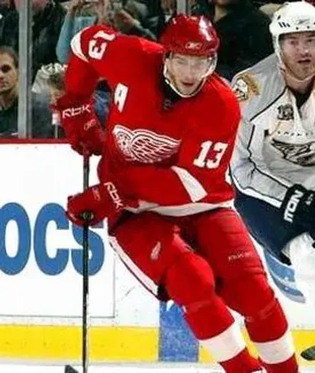 PAVEL DATSYUK Detroit Red Wings 2011 REEBOK Throwback Home NHL Jersey 