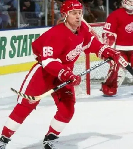 PETR KLIMA Detroit Red Wings 1987 CCM NHL Vintage Throwback Jersey 