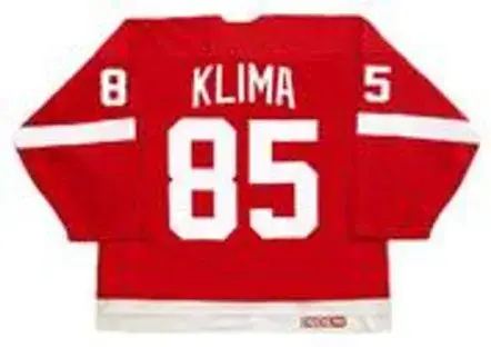 PETR KLIMA Detroit Red Wings 1987 CCM NHL Vintage Throwback Jersey 