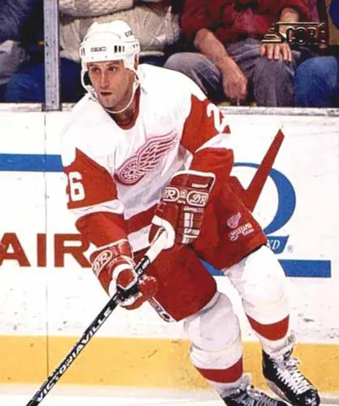 RAY SHEPPARD Detroit Red Wings 1993 Home CCM Throwback NHL Hockey Jersey 