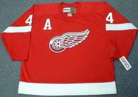 RED KELLY Detroit Red Wings 1950’s Home CCM Throwback NHL Hockey Jersey
