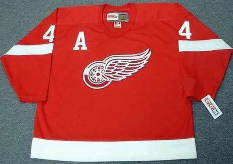 RED KELLY Detroit Red Wings 1950’s Home CCM Throwback NHL Hockey Jersey