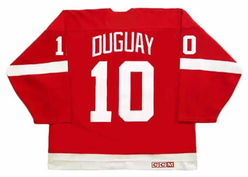 RON DUGUAY Detroit Red Wings 1984 CCM Vintage NHL Hockey Jersey 