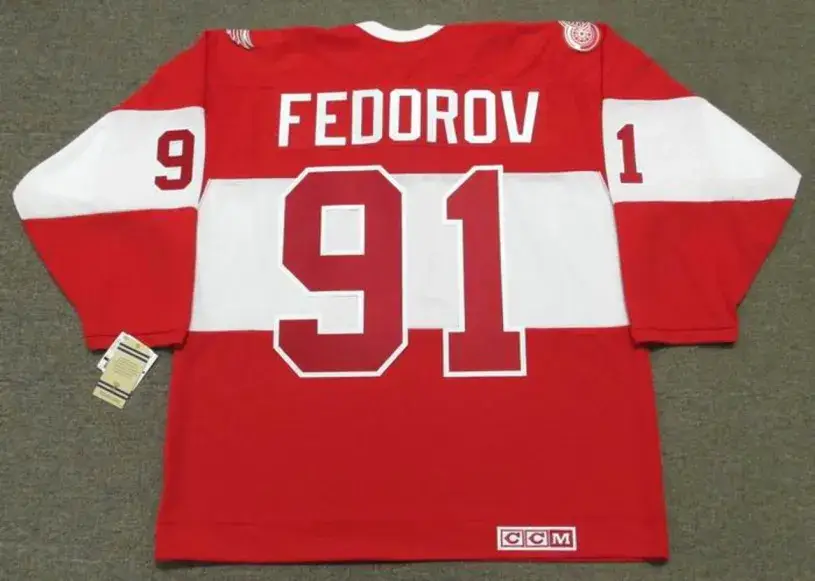 SERGEI FEDOROV Detroit Red Wings CCM 2014 “Winter Classic” Alumni Hockey Jersey 
