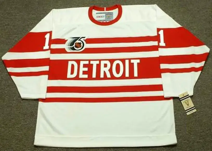 SHAWN BURR Detroit Red Wings 1992 CCM Vintage Throwback NHL Hockey Jersey